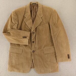 Zagato Jacket 40S M Beige Corduroy Cotton Blazer Sport Coat